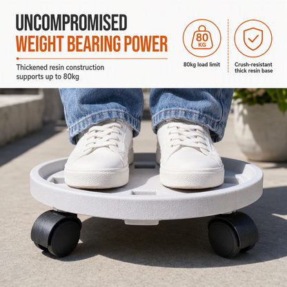 🪴 Rolling Plant Caddy with Wheels – Move Big Pots the Easy Way