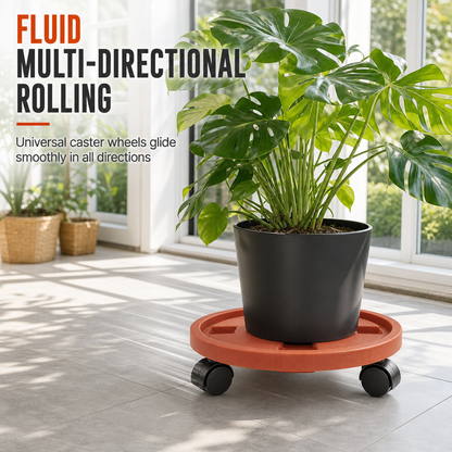 🪴 Rolling Plant Caddy with Wheels – Move Big Pots the Easy Way