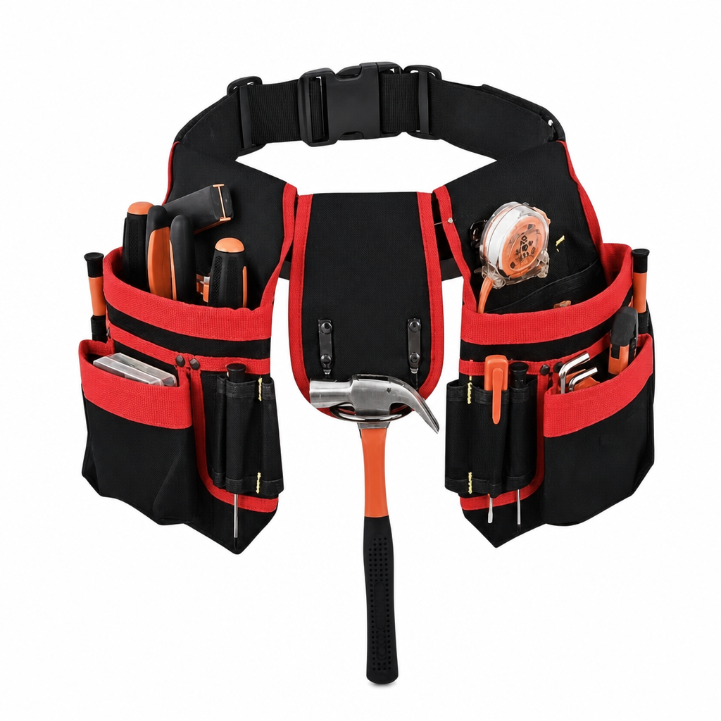 🛠️ Magnetic Tool Belt with Pockets – Keep Tools & Screws Within Reach