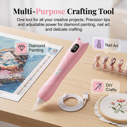 ✨ Rechargeable LED Diamond Painting Pen – Light Up Every Detail