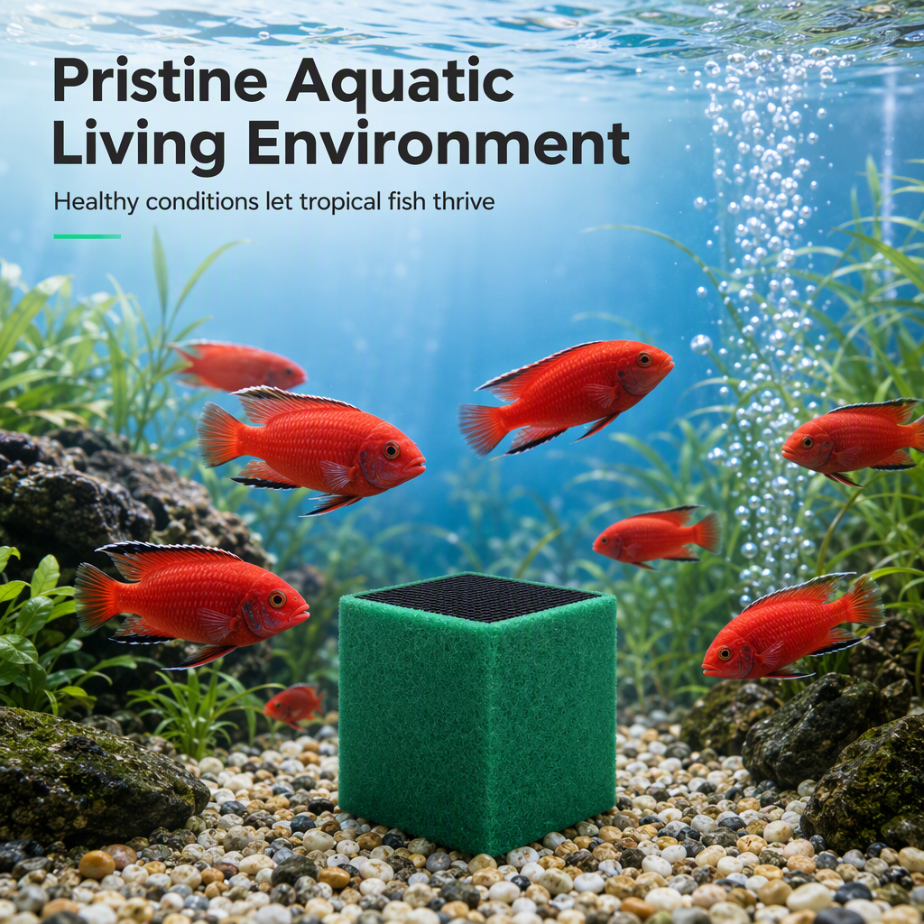 🐠 Activated Carbon Aquarium Filter Cube Block - Water Clarifier & Purifier 🧪