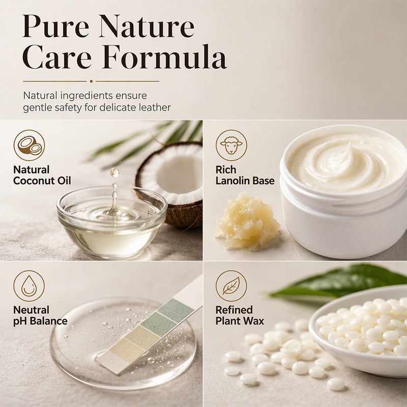 ⏰Professional Luxury Leather Cleaner and Nourishing Care Cream Set👜✨