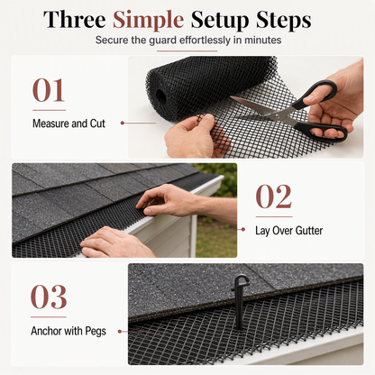 Gutter Guard Mesh Roll – Keep Leaves Out, Let Rainwater Through 🍂