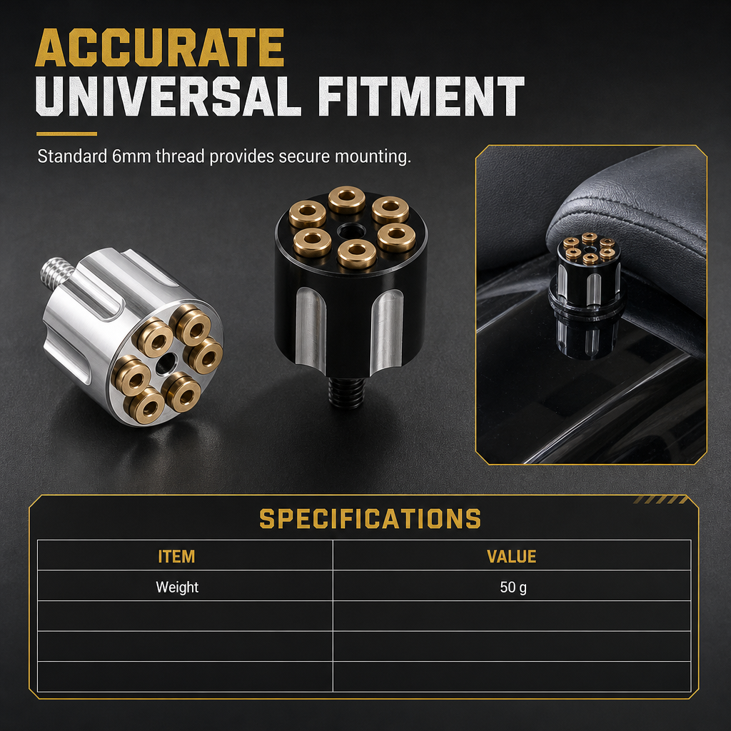 ⚙️ Tool-Free Motorcycle Seat Bolt – CNC Cylinder-Style Upgrade