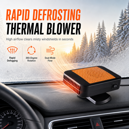 🚗 Portable Car Heater & Defogger – Dual-Mode Adjustable Airflow