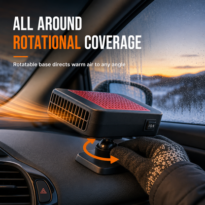 🚗 Portable Car Heater & Defogger – Dual-Mode Adjustable Airflow
