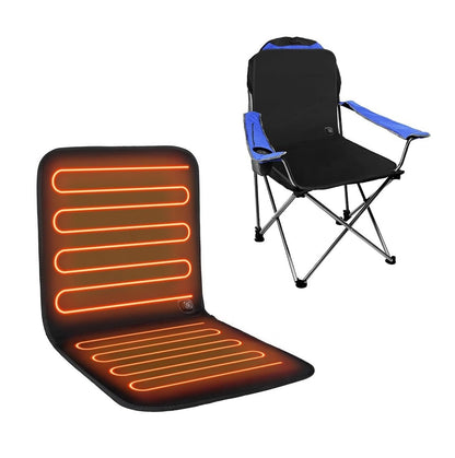 Heated Chair Cushion with Backrest – 3 Heat Settings