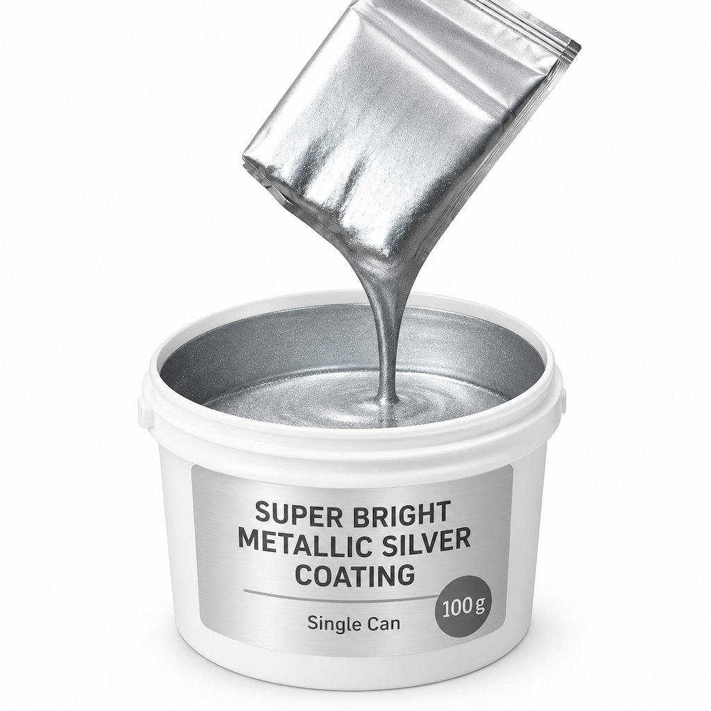 🏆 Last Day Special Price! 🎨 Water-Based Metallic Silver Paint for Metal Renovation