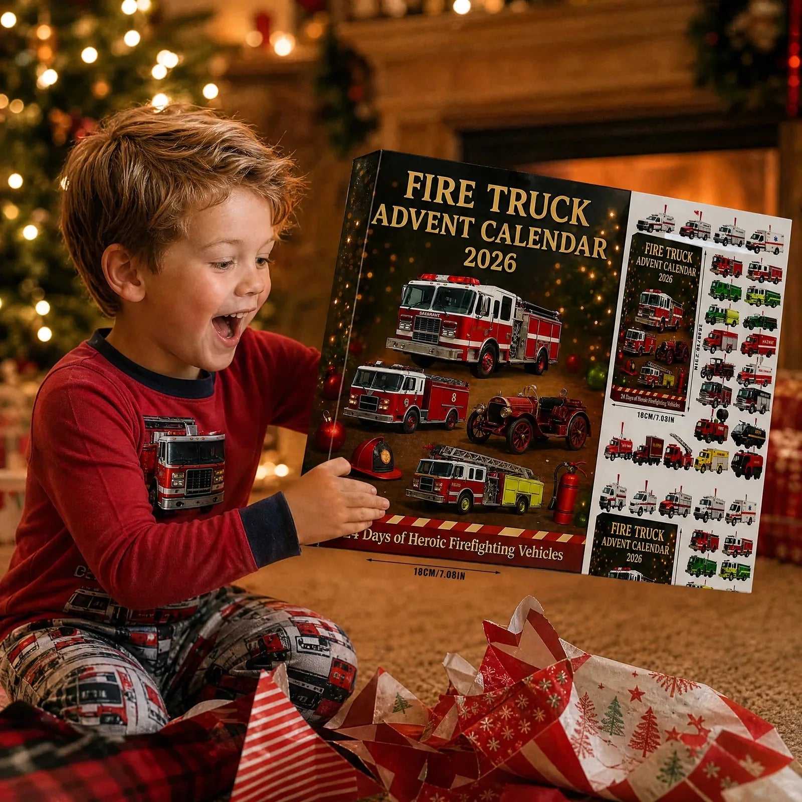 2026 Fire Truck Advent Calendar Play Set – product image 4