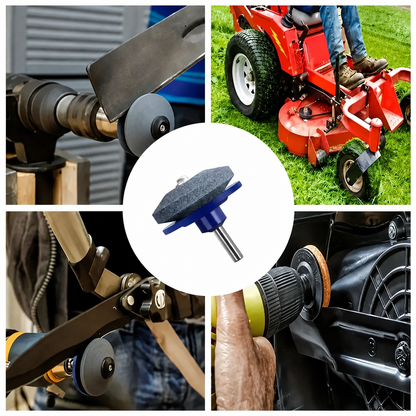 🛠️ Mower Blade Sharpening Attachment – Fits Most Drills, Fast & Simple