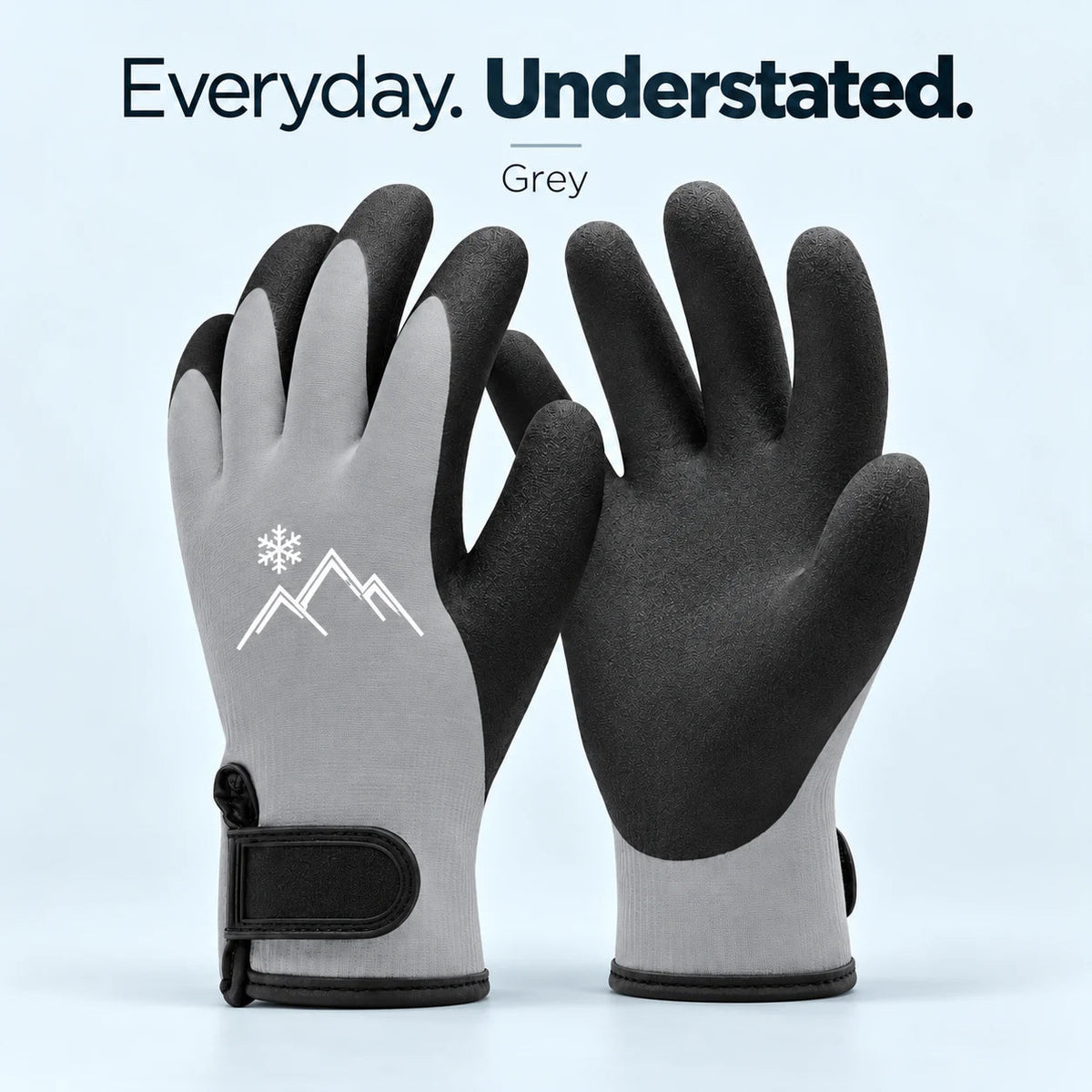 🧤 Insulated Winter Work Gloves – Latex Grip & Adjustable Wrist