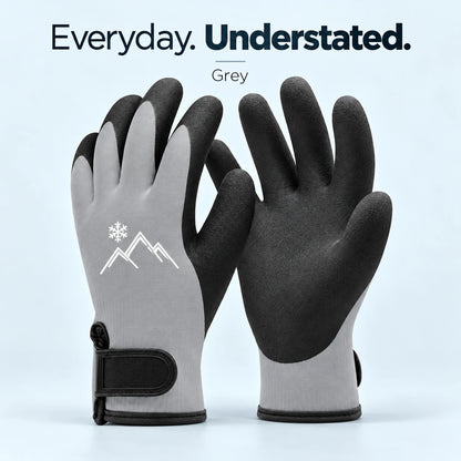 🧤 Insulated Winter Work Gloves – Latex Grip & Adjustable Wrist